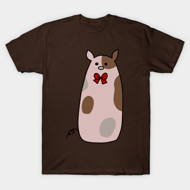 Long Spotted Pig T-Shirt by saradaboru